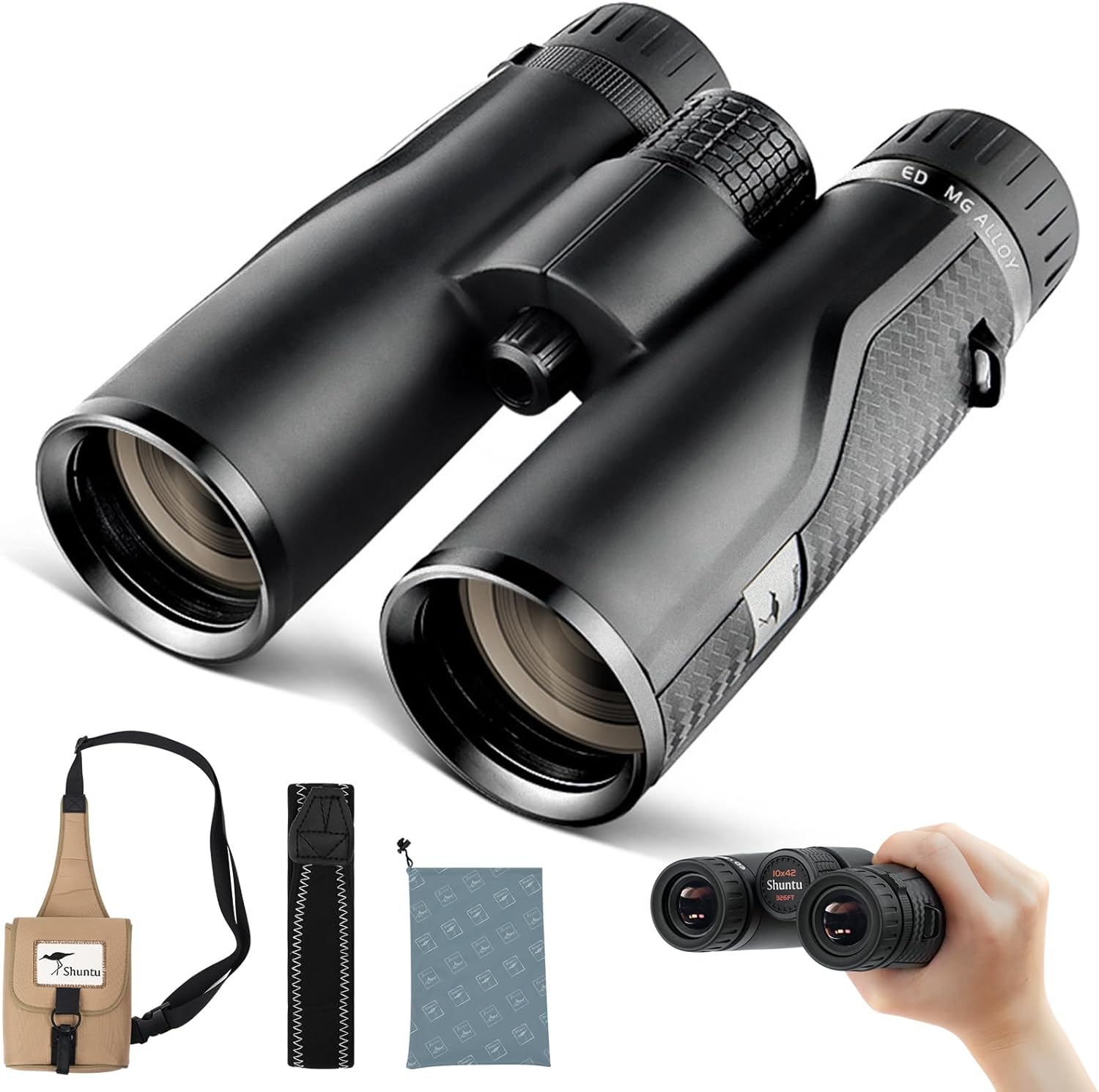 ED HD Binoculars 8x42 for Adults - Waterproof & Fogproof