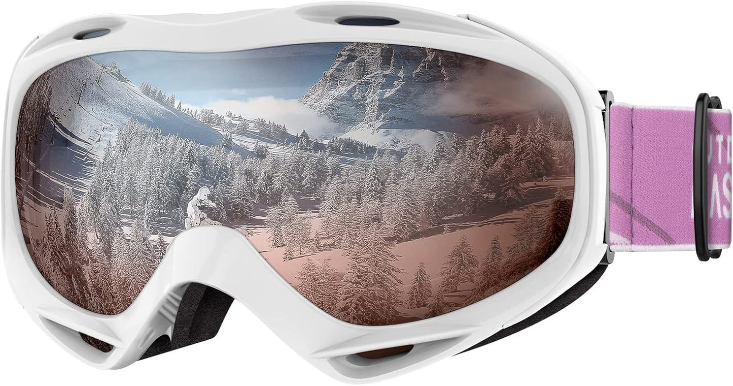 OutdoorMaster OTG Ski Goggles for Men, Women & Youth - 100% UV