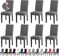 Set of 8 Stretchy Dining Chair Covers for Kitchen Decor