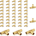 PEX Fittings 50-Pack 3/4in Brass Crimp Tee for Plumbing Needs