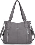 Vegan Leather Handbag for Women - Roomy Top-Handle Hobo Purse