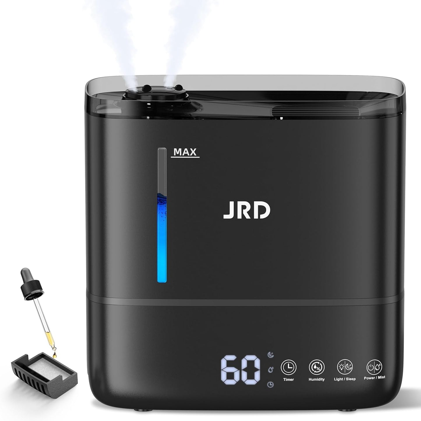 Ultrasonic Humidifier for Bedroom with Aroma Diffuser & Timer