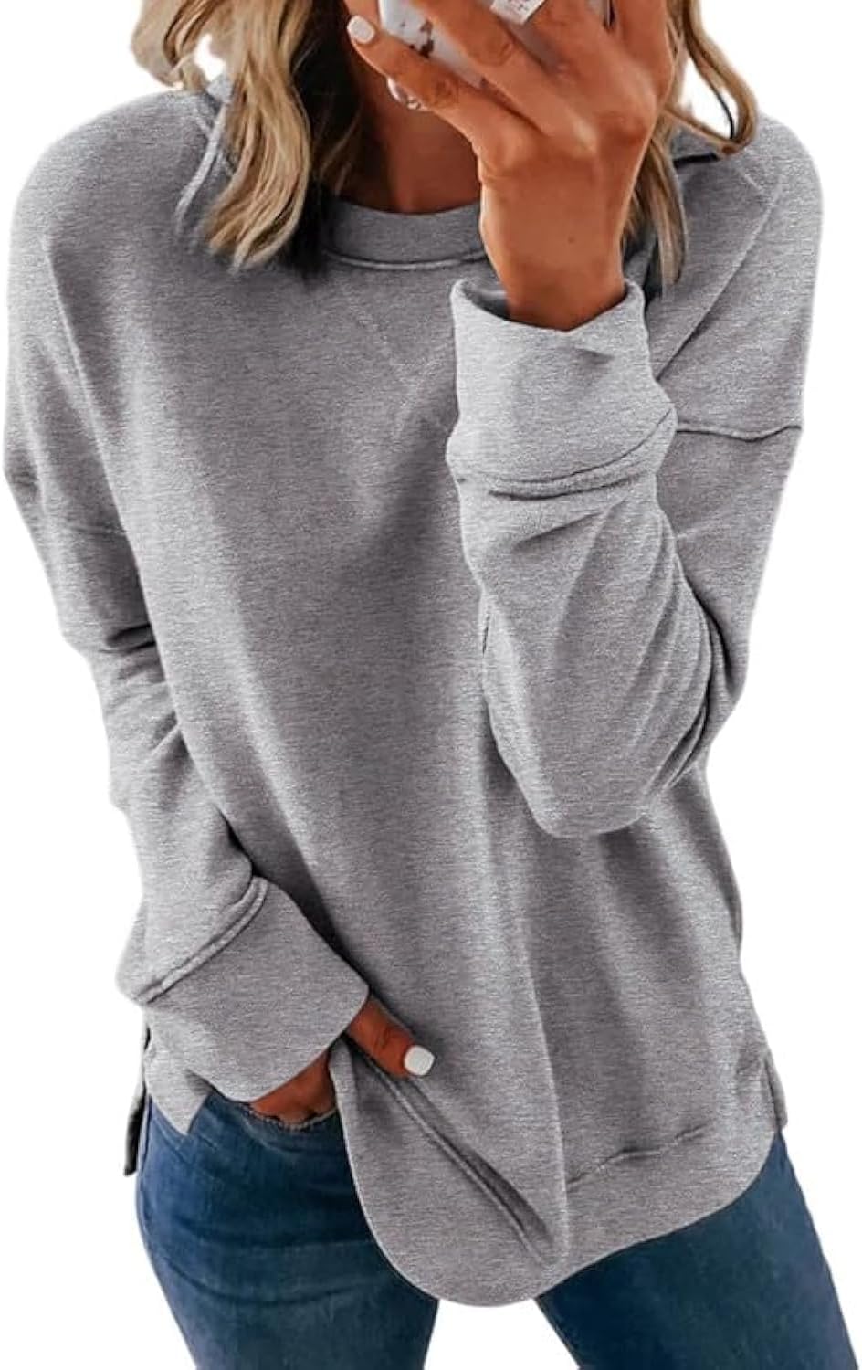Dokotoo Cozy Crew Neck Sweatshirt