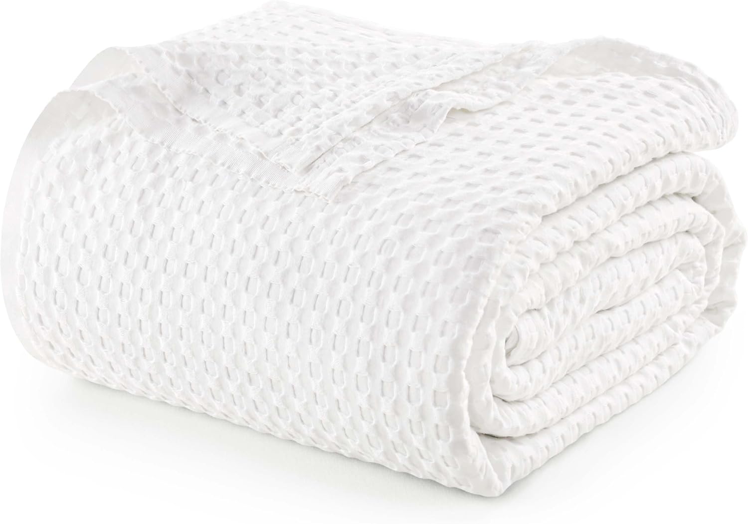 Utopia Bedding White Cotton Waffle Blanket for All Seasons