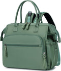 Convertible Diaper Bag Tote with 14 Pockets - Wide Top