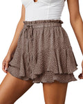 Flowy Shorts for Women Boho Floral Skorts - Flattering (Style FBST)