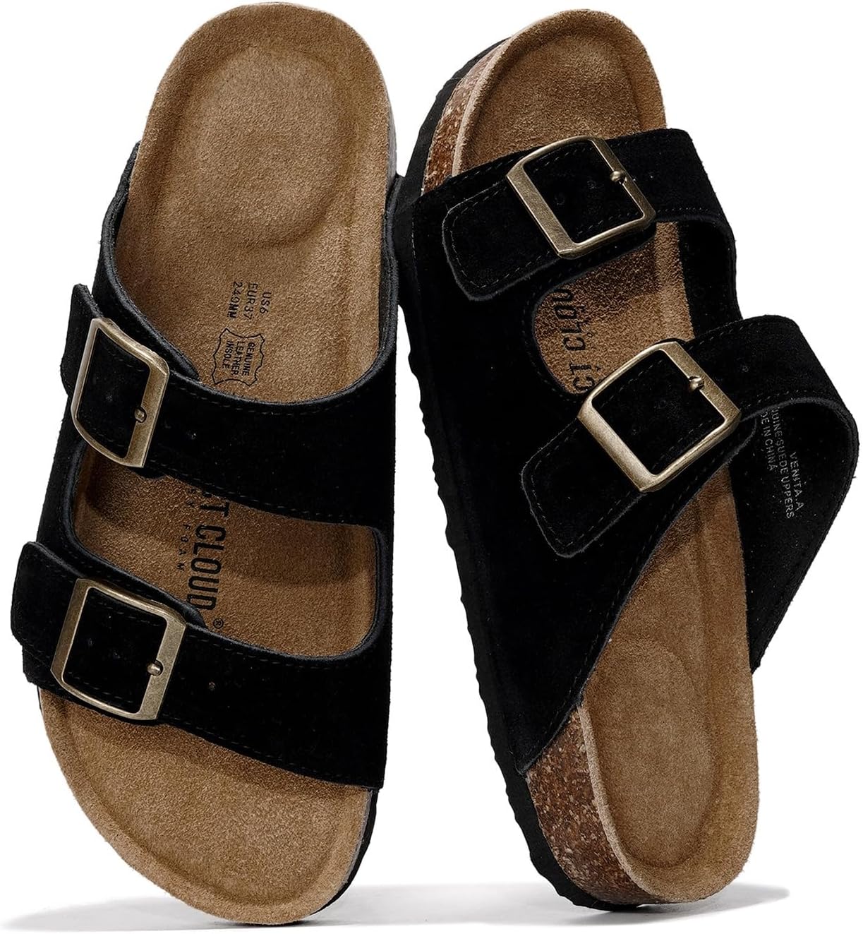 Project Cloud Genuine Leather Flat Sandals for Women 2025
