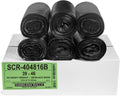 Aluf Plastics 45 Gallon Black Trash Bags 39ft x 46ft - Value Pack