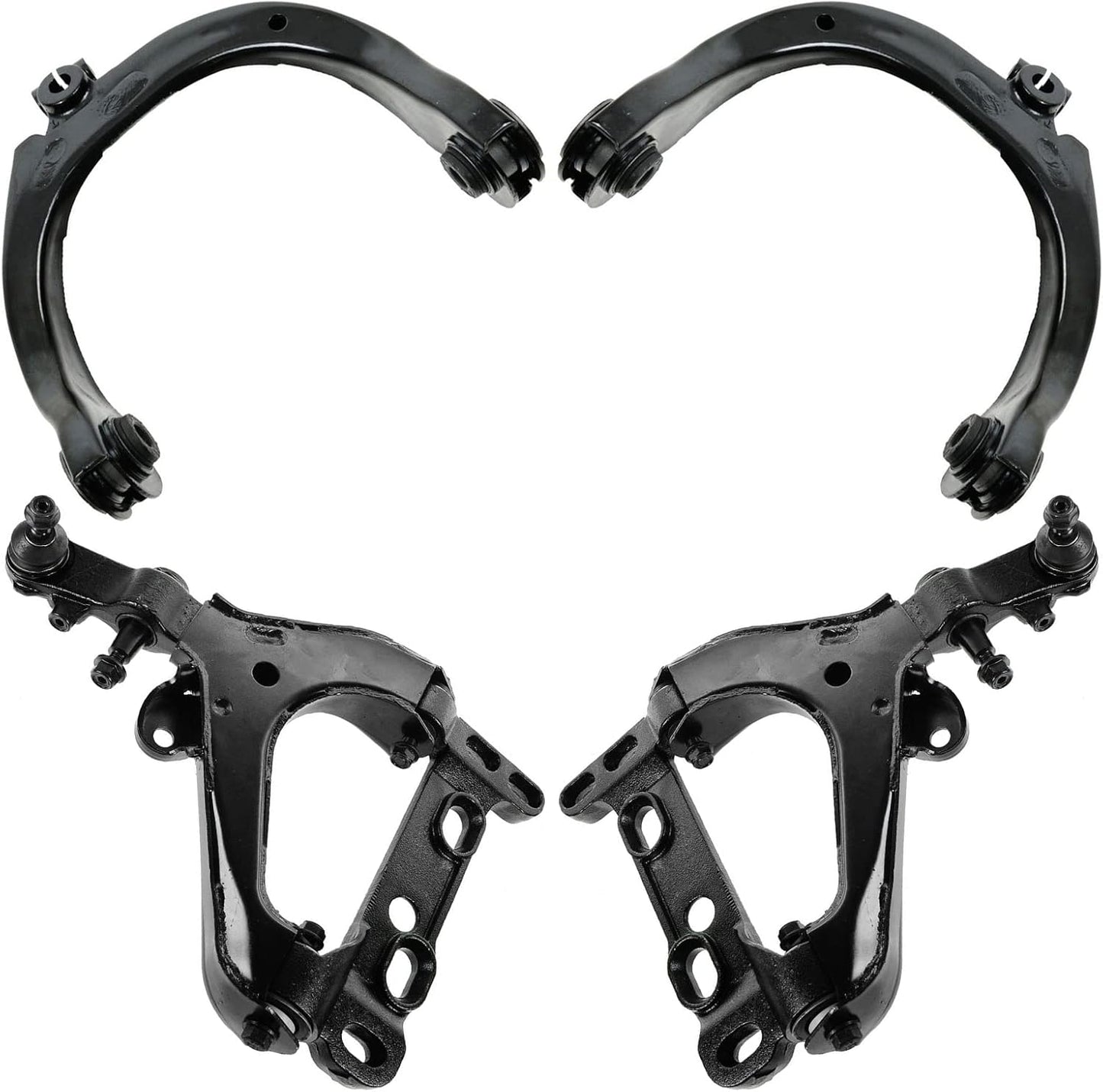TRQ Front Upper & Lower Control Arm Set for Chevrolet Trailblazer