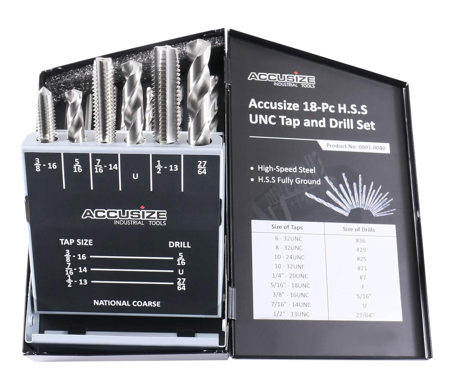 Accusize Industrial Tools 18 Pc H.S.S. Tap and Drill Set Review