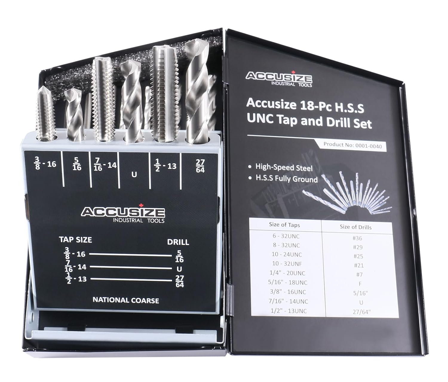 Accusize Industrial Tools 18 Pc H.S.S. Tap and Drill Set Review