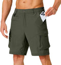 Men's Hiking Cargo Shorts for Travel and Fishing - Quick Dry Multi