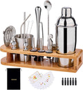 Wukuna 26-Piece Stainless Steel Cocktail Shaker Set for Perfect Mixology