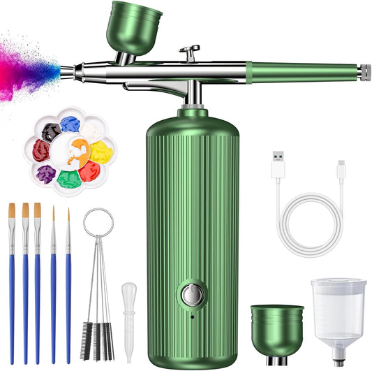 High Pressure Airbrush Kit for Nail Art & More