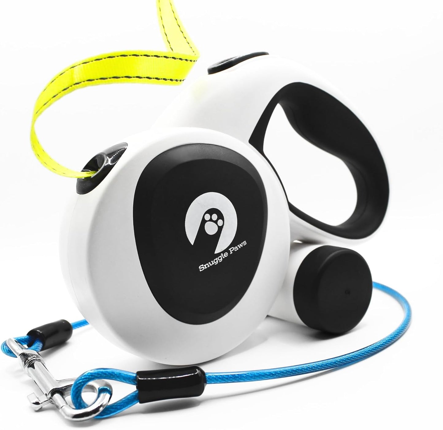 Retractable Dog Leash 16ft with LED Flashlight and Poop Bag Holder