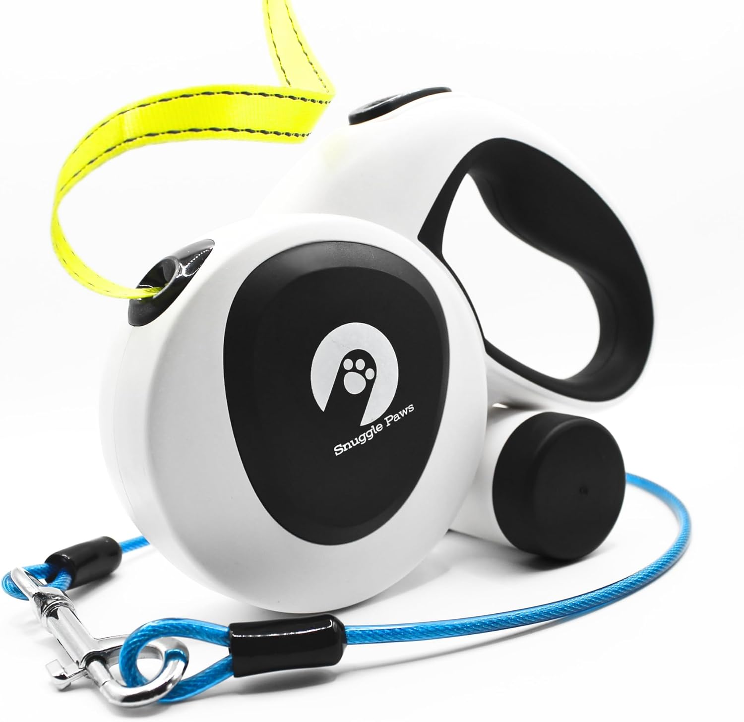 Retractable Dog Leash 16ft with LED Flashlight and Poop Bag Holder