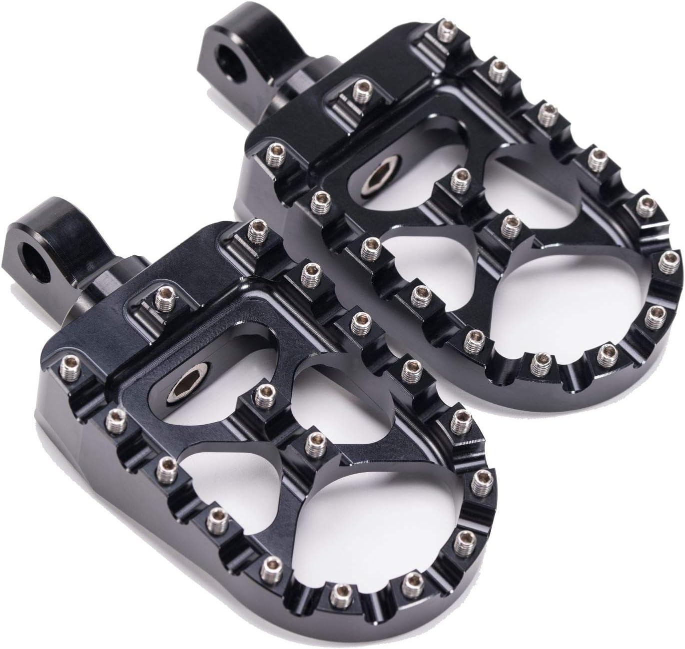 CNC Wide Foot Pegs 360 Rotating for Harley Dyna Sportster Fatboy