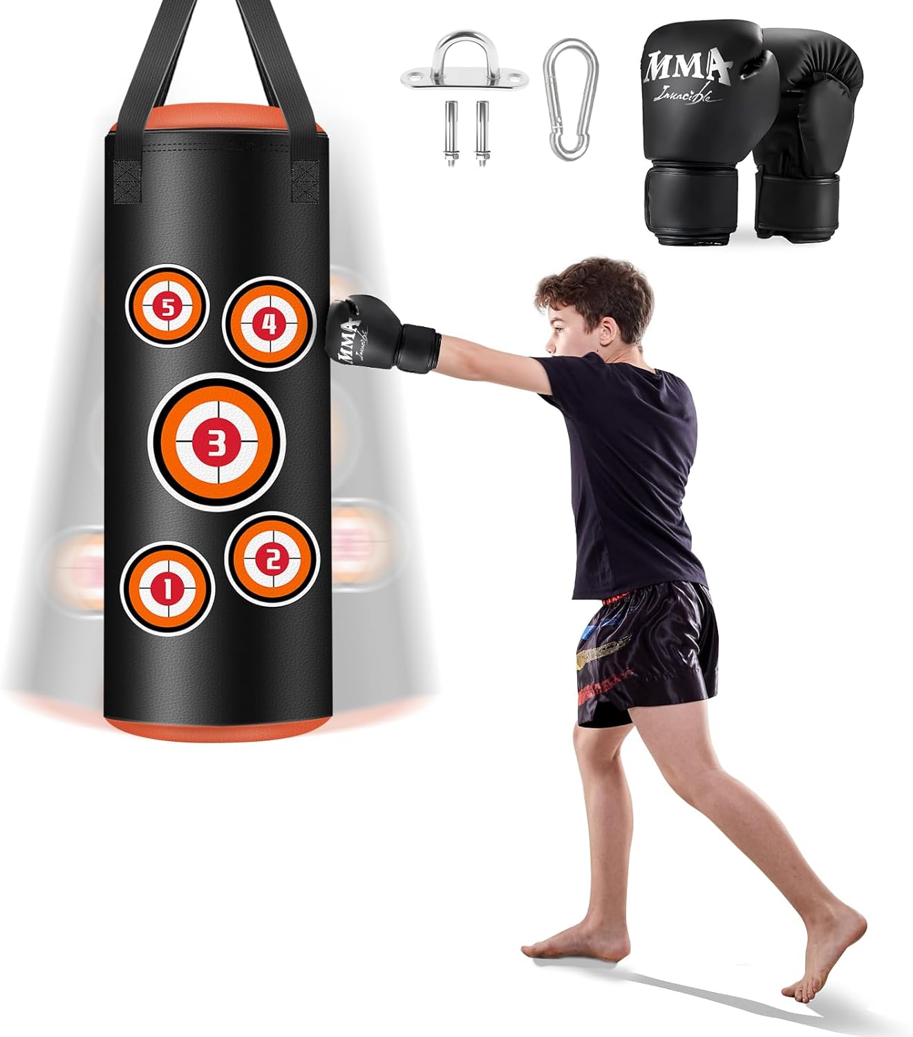 Kids' 2FT Hanging Punching Bag Set - Training Fun!