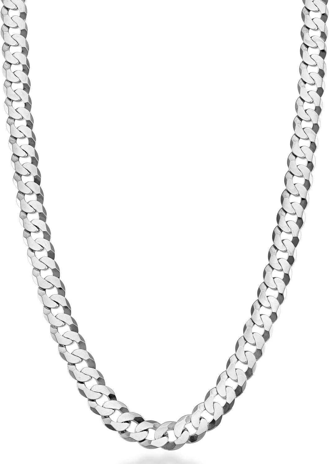 Miabella 7mm Diamond Cut Cuban Link Curb Chain Necklace Review