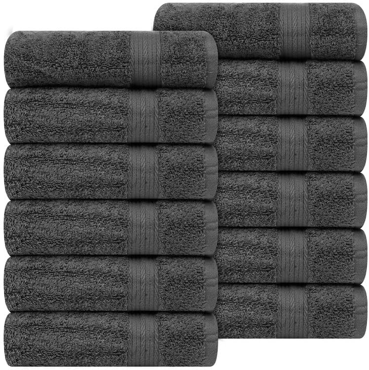 Soft Absorbent Hand Towels 18 X 28 Inch 600 GSM Cotton Set