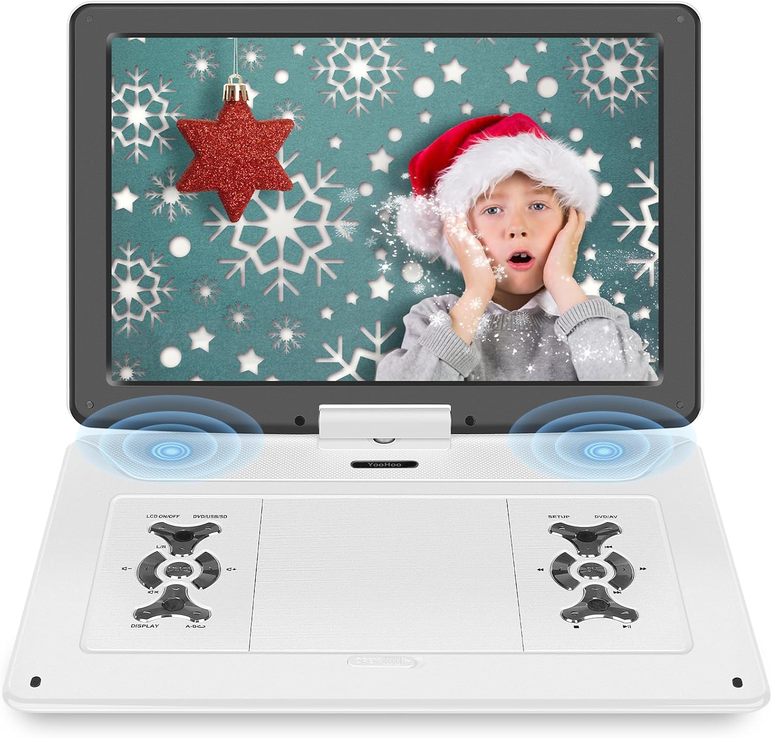 YOOHOO 17.9in Portable DVD Player with 15.6in Swivel Screen
