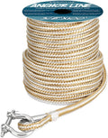 3/8 in 100 ft Double Braided Nylon Anchor Line with Thimble - Strong