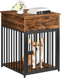 HOOBRO Dog Crate Furniture - Stylish Wooden Dog House for Pets