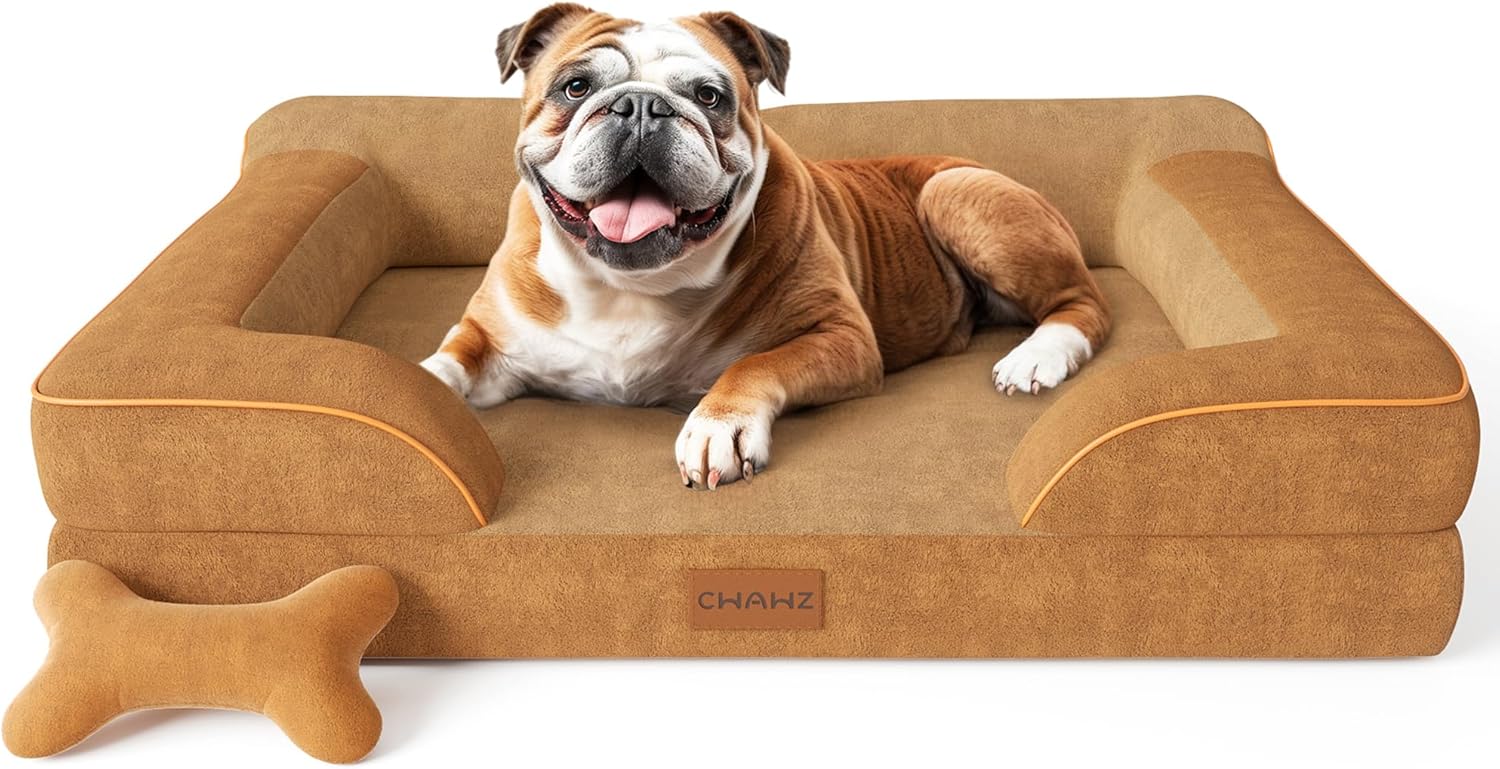 Orthopedic Dog Bed with Cooling Gel Memory Foam for Large Dogs