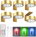 RGBW Picture Lights for Wall - Rechargeable Magnetic 6 Pack