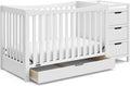 Graco Remi 4-in-1 Convertible Crib & Changer for Growing Babies