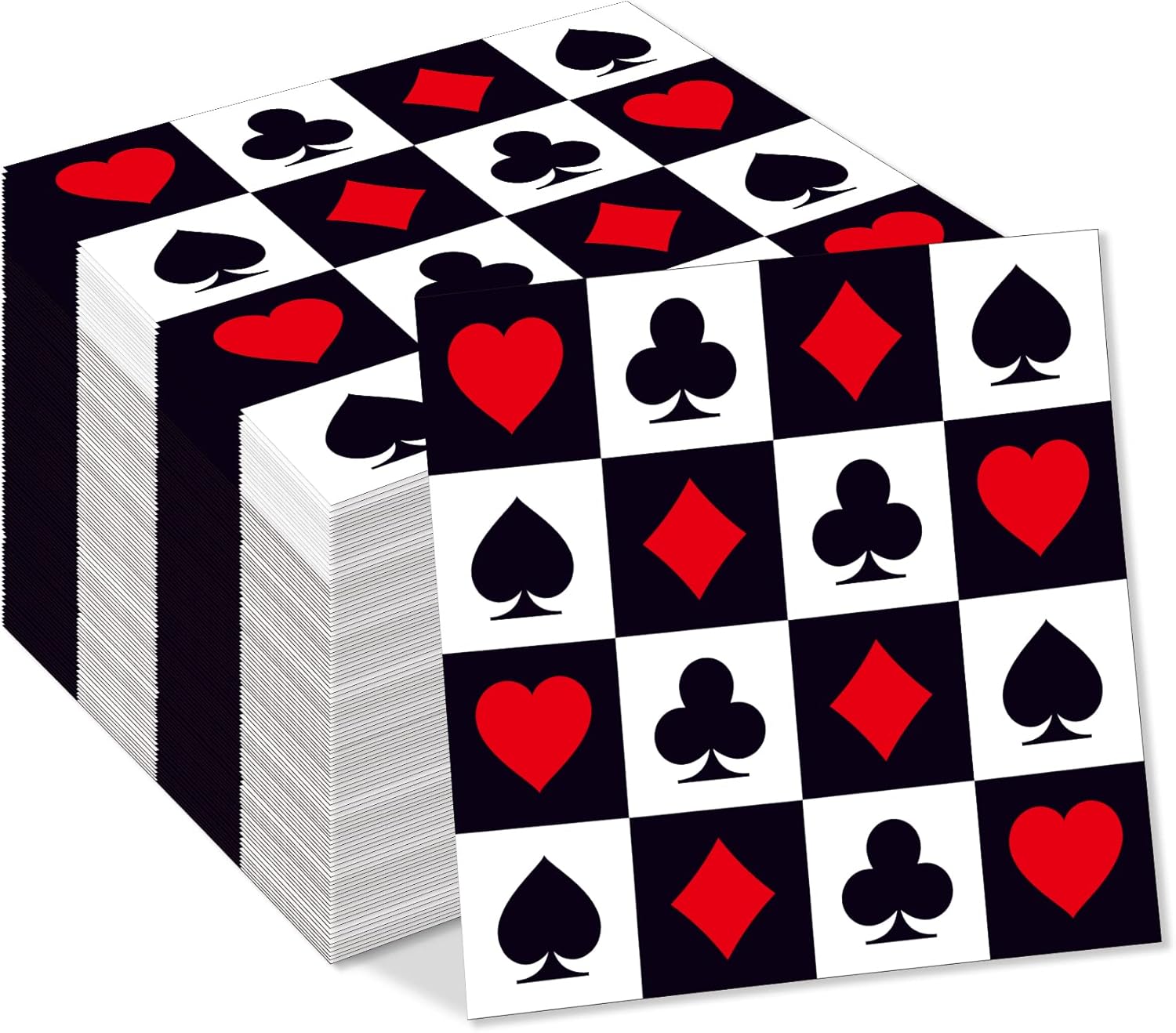 XinFan Las Vegas Poker Napkin Set - Perfect for Casino Parties!