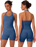 ABOCIW Workout Sets for Women 2 Piece Seamless Halter Bra & Shorts Our