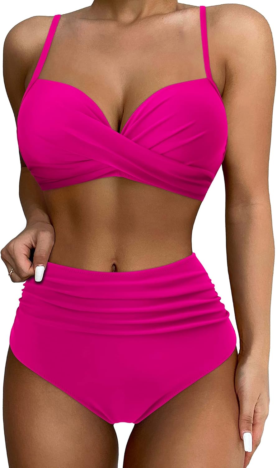 SUUKSESS Women Twist High Waisted Bikini for Stylish Swims