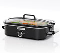 MAGNIFIQUE 4-Quart Oval Slow Cooker - Ideal for Family Dinners