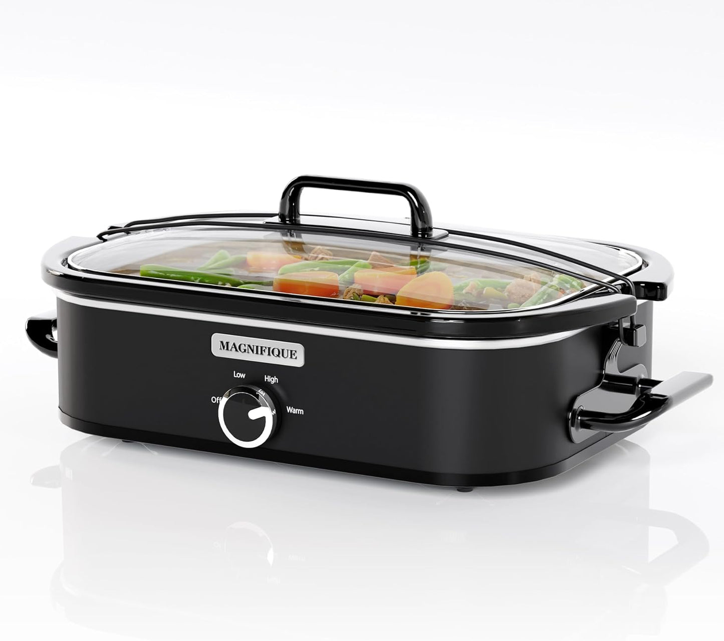 MAGNIFIQUE 4-Quart Slow Cooker for Family Dinners and More