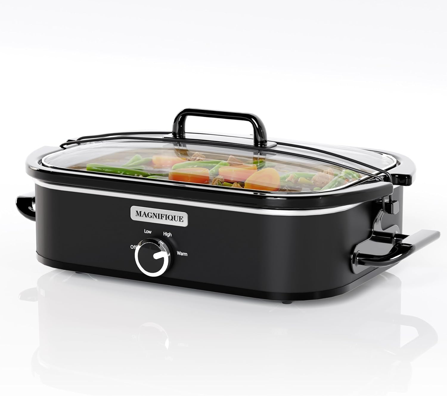 MAGNIFIQUE 4-Quart Slow Cooker for Family Dinners and More