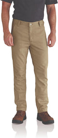 Rugged Flex Straight Fit Canvas Work Pant for Men - Tapered Fit