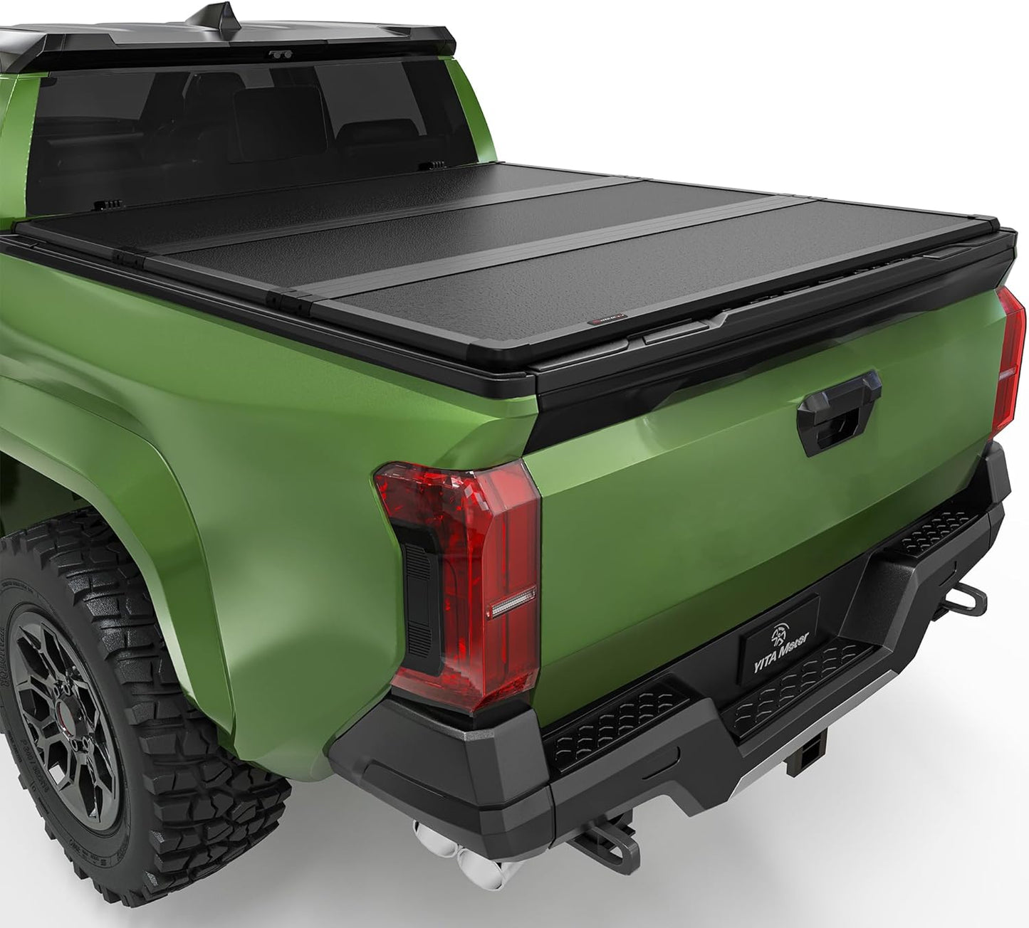 YITAMOTOR FRP Hard Tri Fold Tonneau Cover for Toyota Tacoma