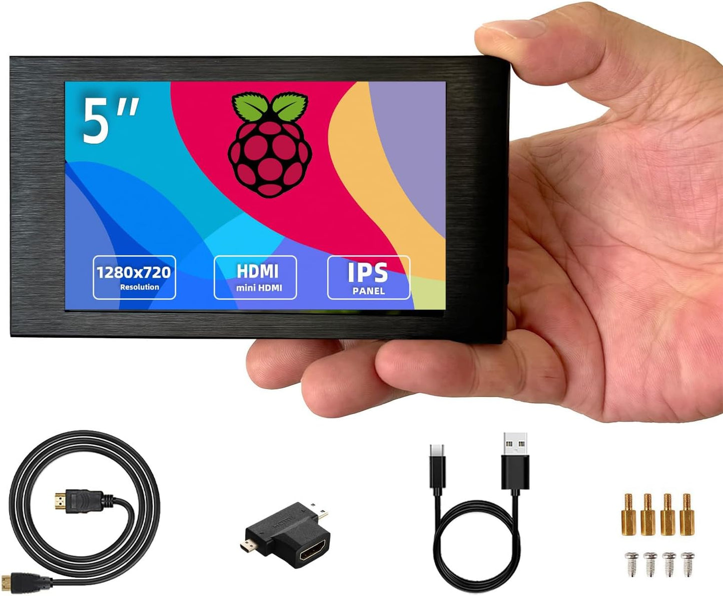 5 Inch IPS Small HDMI Monitor with 1280x720 Resolution