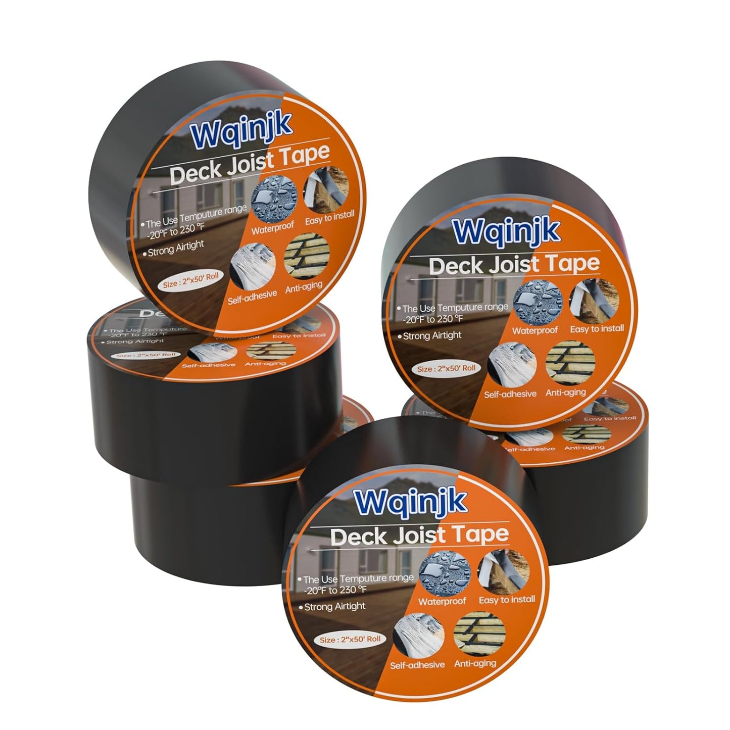 Deck Joist Tape 2in x 50ft for Weather-Resistant Decking Projects