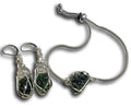 Genuine Moldavite Crystal Pendant - High Vibration Tektite