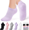 Pilates Socks with Grips for Women - Non-slip Yoga & Ballet Socks