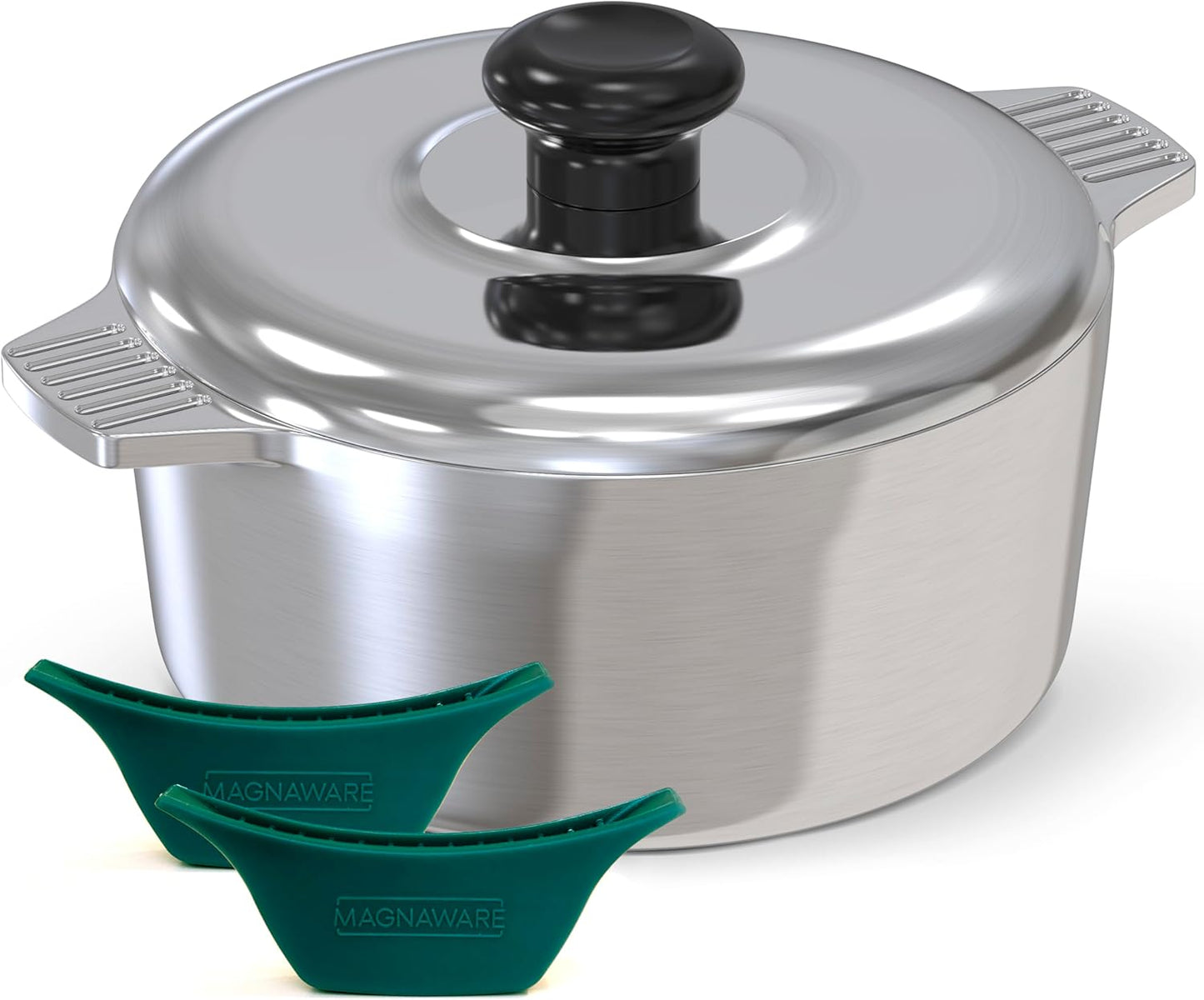 Cast Aluminum Dutch Oven - 3 Quart Lightweight Cookware Pot