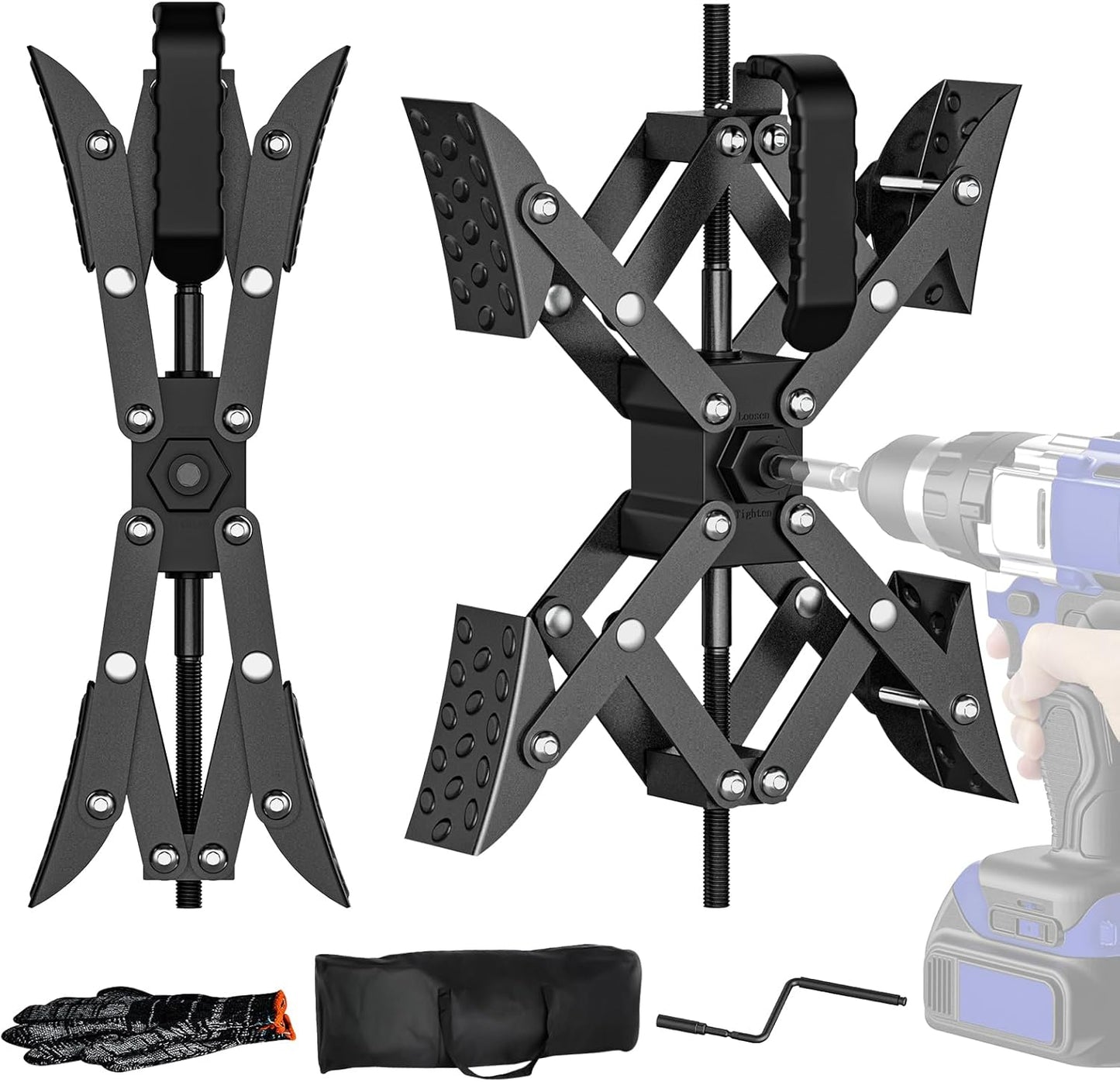 AUH X-Shaped RV Stabilizer Wheel Chock for Travel Trailers