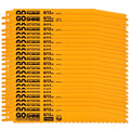 25 Pack 9 in 6/12TPI Reciprocating Saw Blades - Heavy-Duty Bimetal Kit