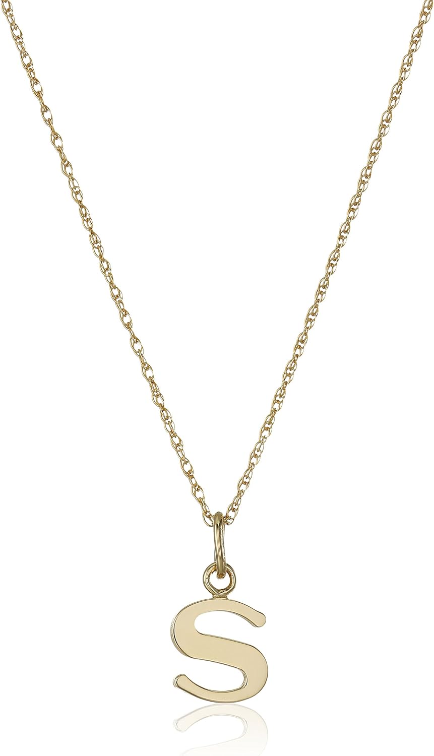 14k Gold-Filled Letter Charm Pendant Necklace for Stylish Looks