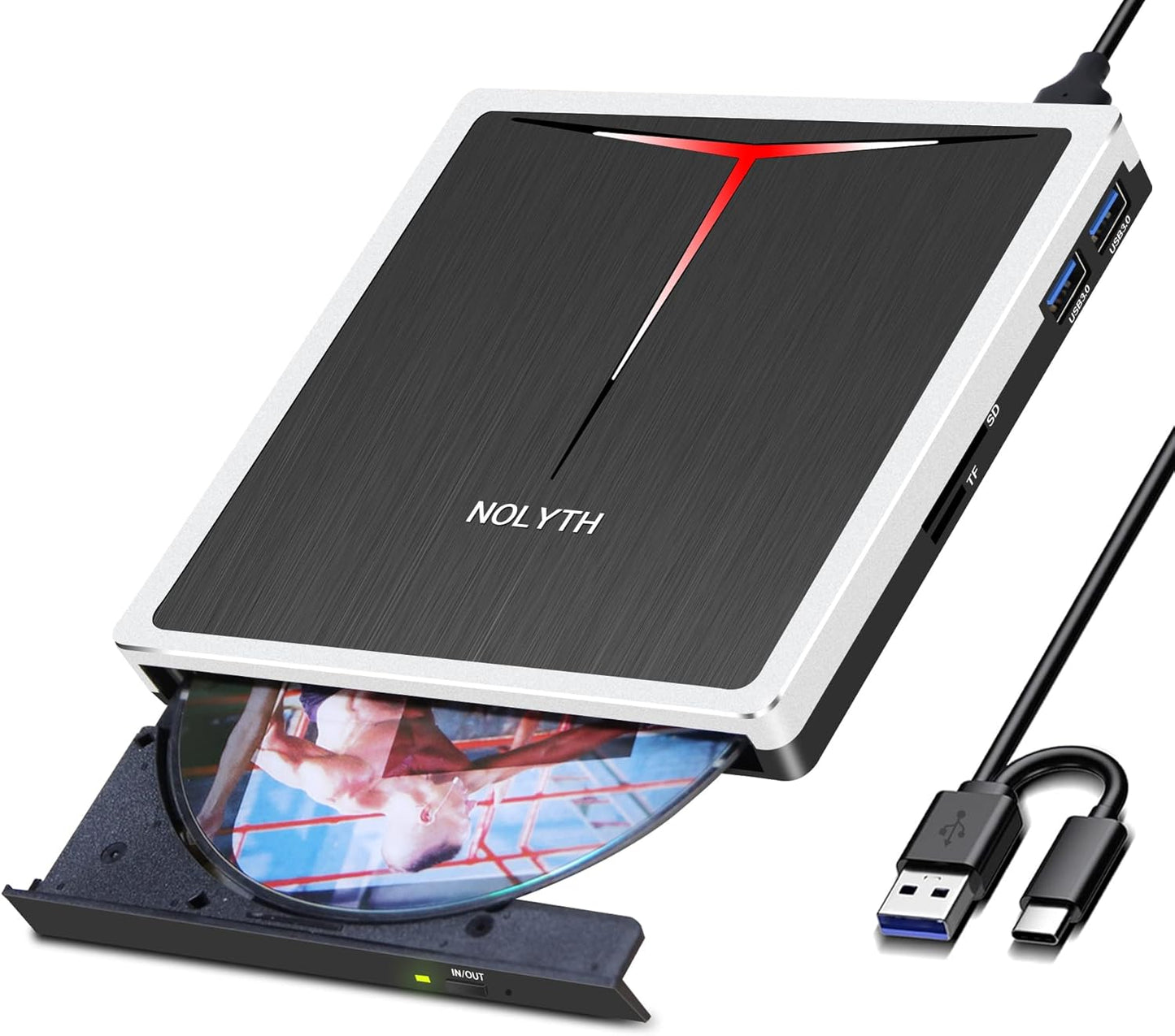 NOLYTH SuperDrive for Apple & Mac - Portable CD Burner