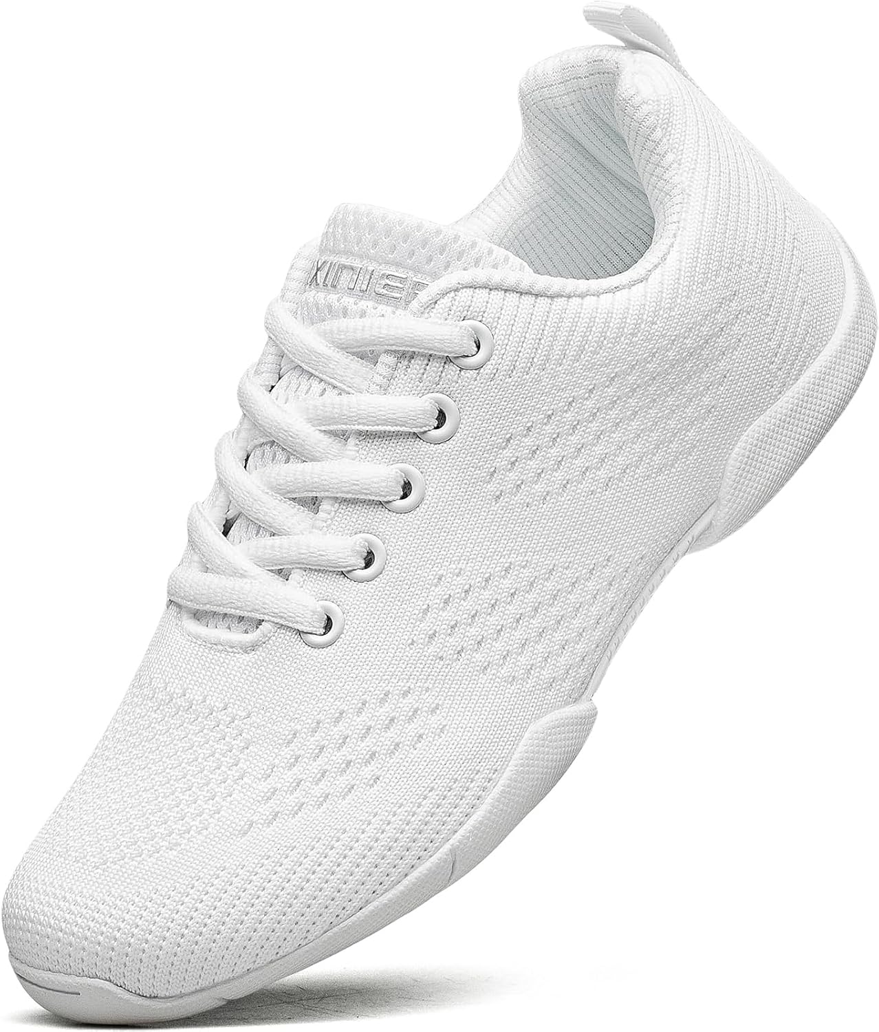 BAXINIER Girls White Cheerleading Shoes for Athletic Training