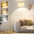 Arc Floor Lamp 71in Standing Gold Overhead Lamp - Elegant Reading