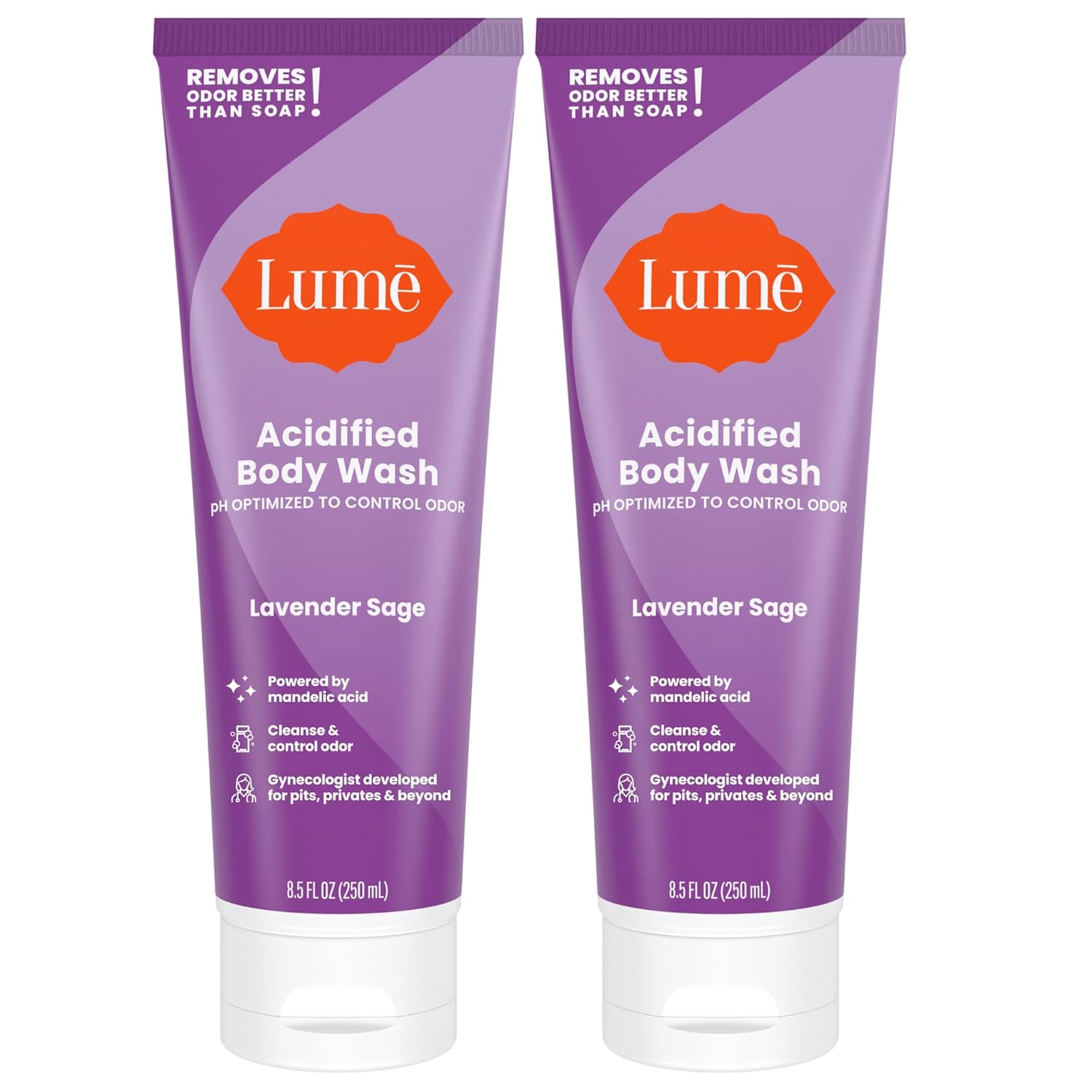Lume Acidified Body Wash for 24 Hour Odor Control and Care